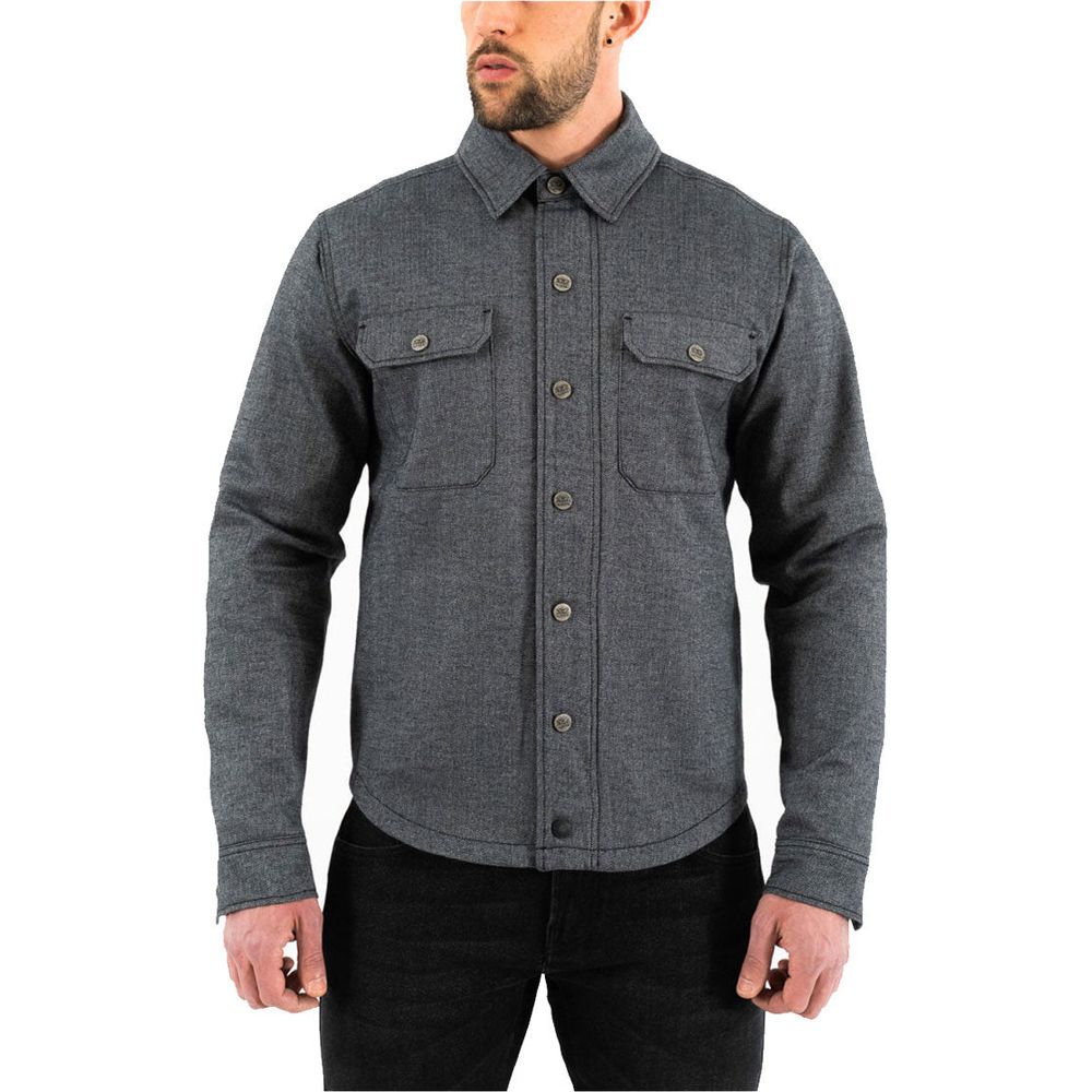 Rokker Boston Rider Shirt Grey