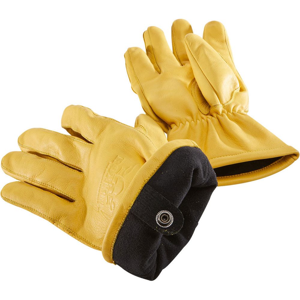 Rokker California Insulated Leather Gloves Natural Yellow