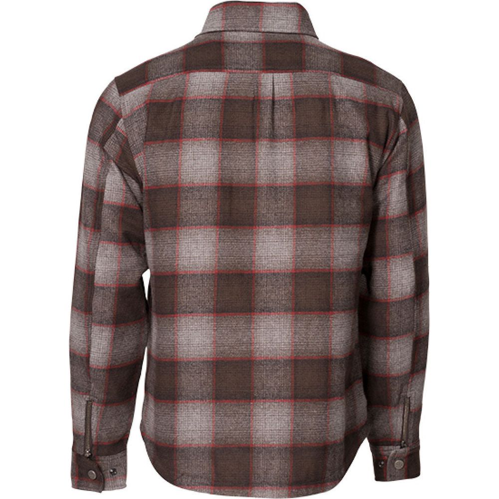 Rokker Chicago Rider Shirt Brown Check  - FREE UK Shipping, FREE 365 Day Returns | Moto Central