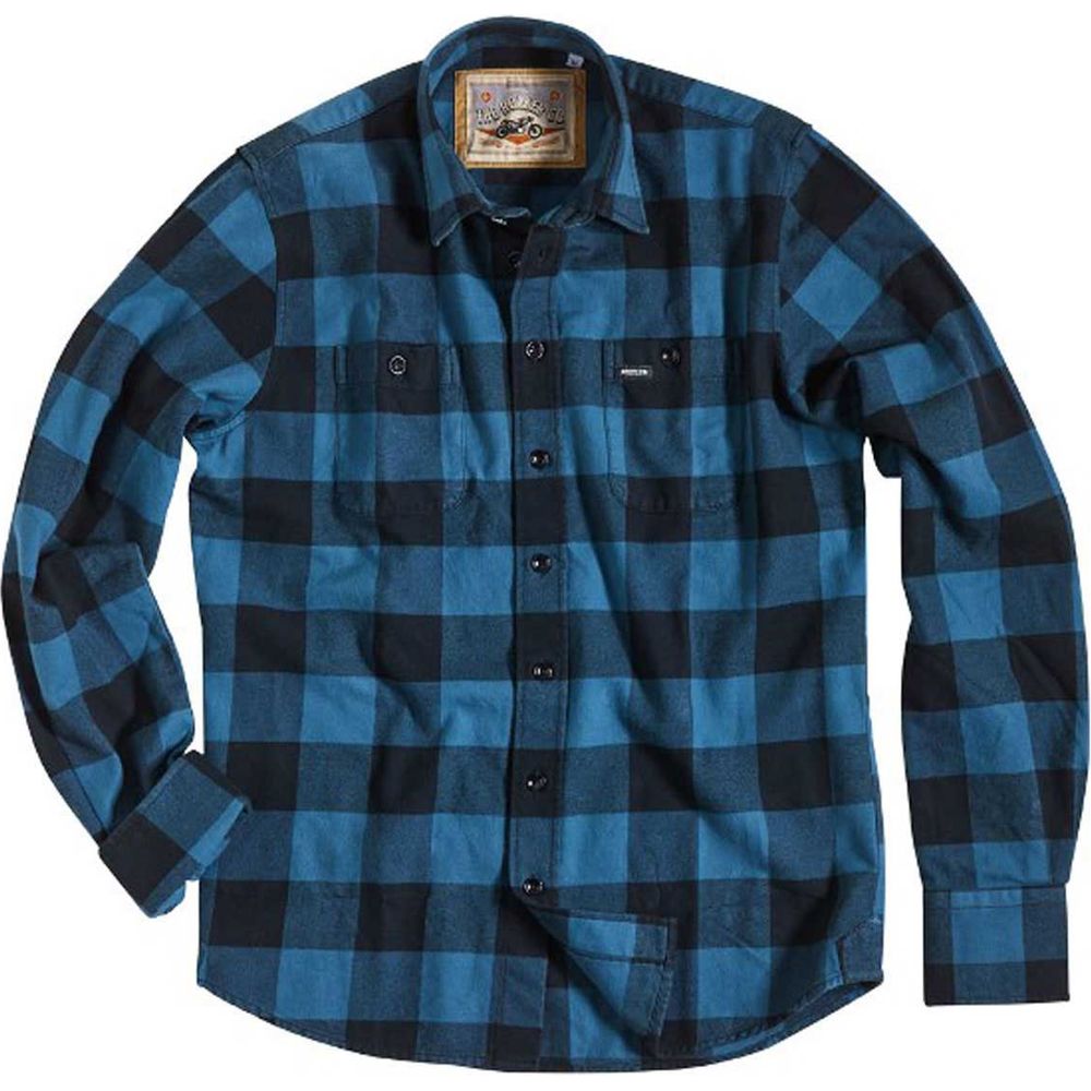 Rokker Denver Check Shirt Blue