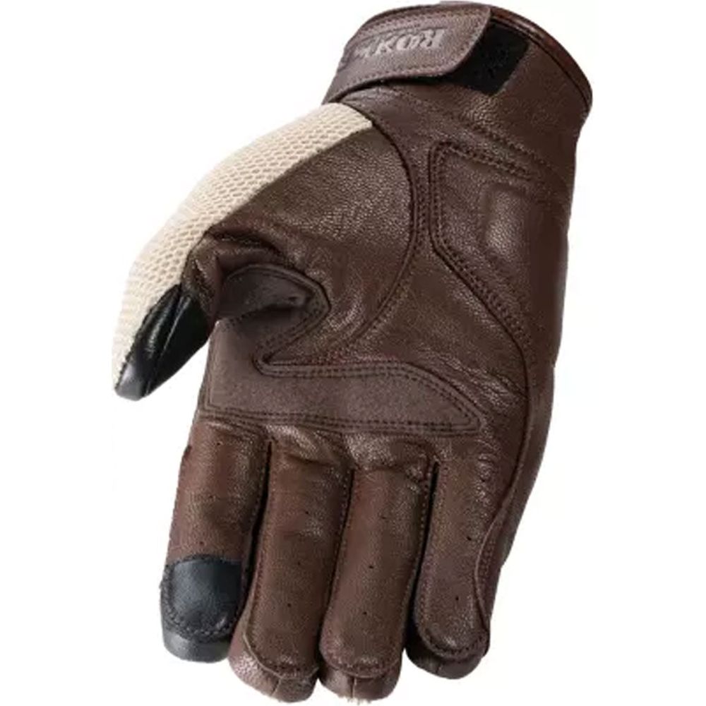 Rokker Austin Mesh Leather Gloves Beige