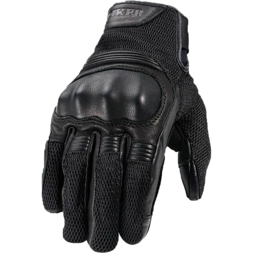 Rokker Austin Mesh Leather Gloves Black