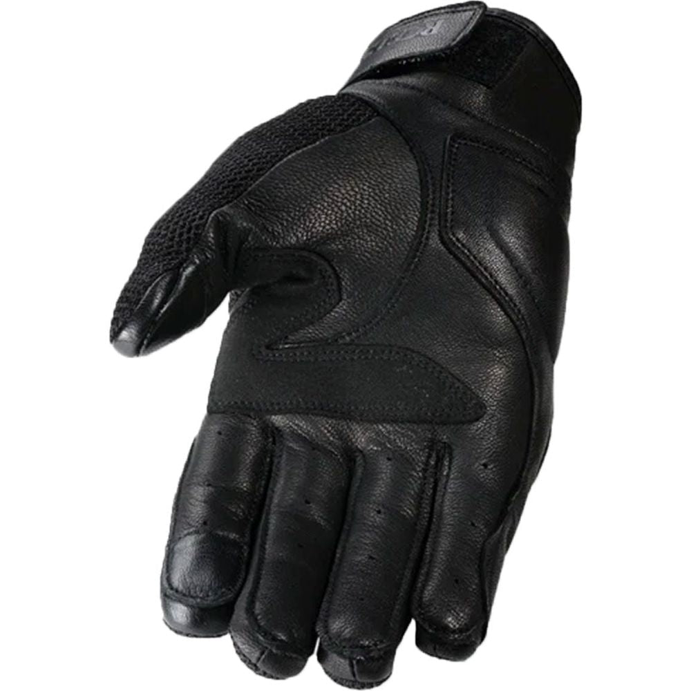 Rokker Austin Mesh Leather Gloves Black