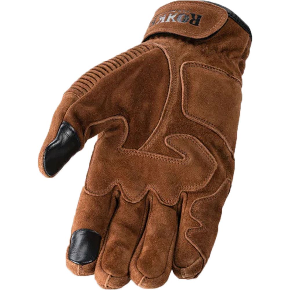 Rokker Tucson Leather Gloves Rough Brown