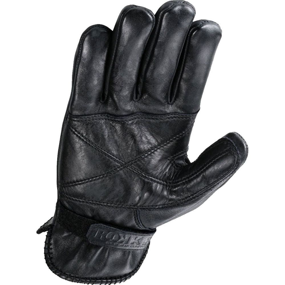 Rokker Tattoo Leather Gloves Ape Black