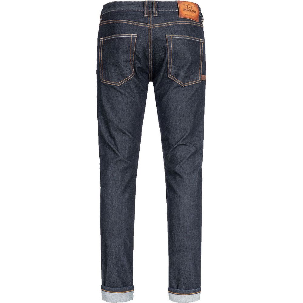 Rokker Iron Selvedge Raw Denim Jeans Blue  - FREE UK Shipping, FREE 365 Day Returns | Moto Central