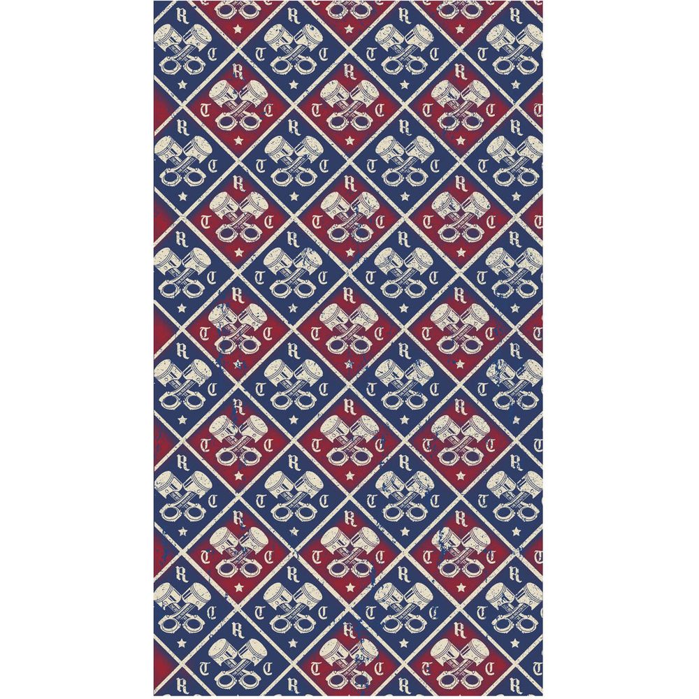 Rokker In Rust Neck Warmer Red / Blue / White - FREE UK Shipping, FREE 365 Day Returns | Moto Central