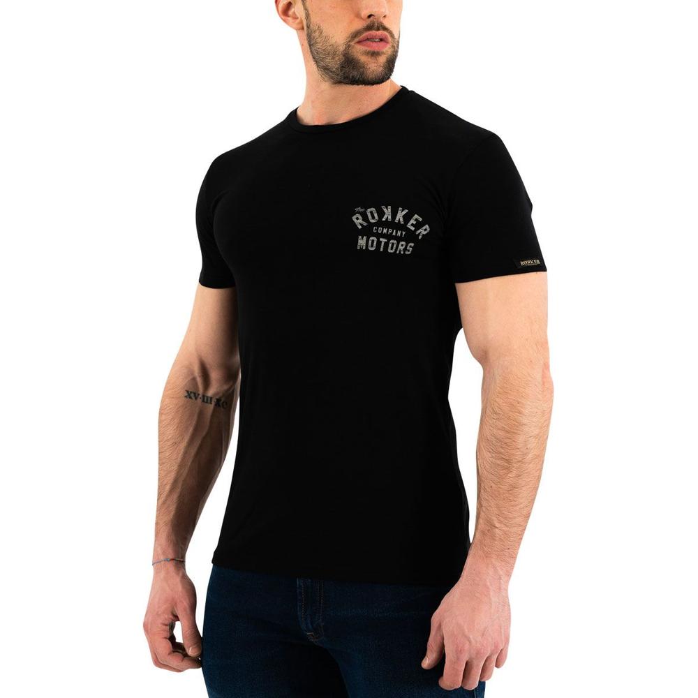 Rokker Performance Motors Patch T-Shirt Black