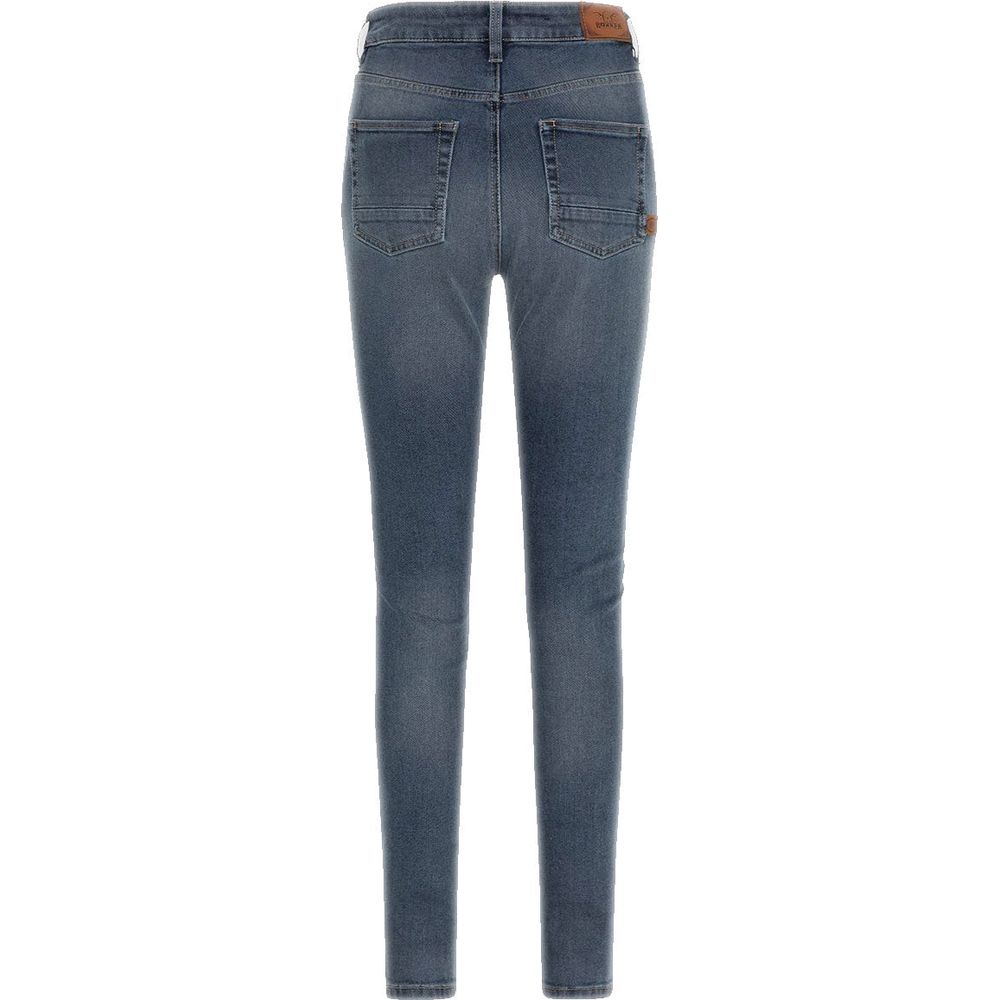 Rokker Rokkertech High Waist AA Denim Jeans Washed Blue - FREE UK Shipping, FREE 365 Day Returns | Moto Central