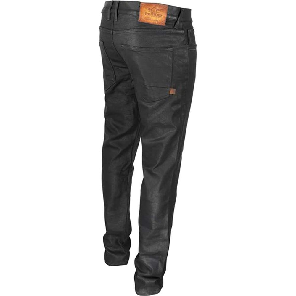 Rokker Rokkertech Slim Fit Denim Jeans Black - FREE UK Shipping, FREE 365 Day Returns | Moto Central