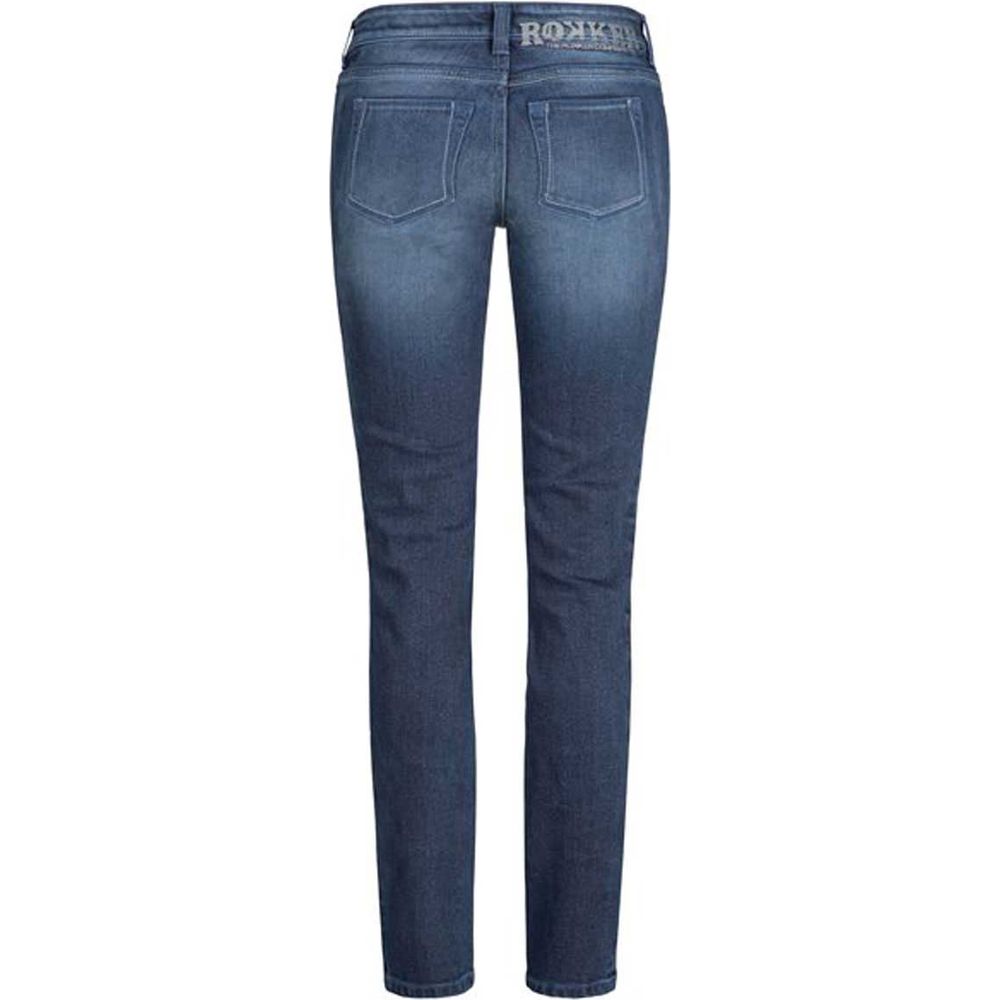 Rokker Rokkertech Ladies Denim Jeans Blue - FREE UK Shipping, FREE 365 Day Returns | Moto Central