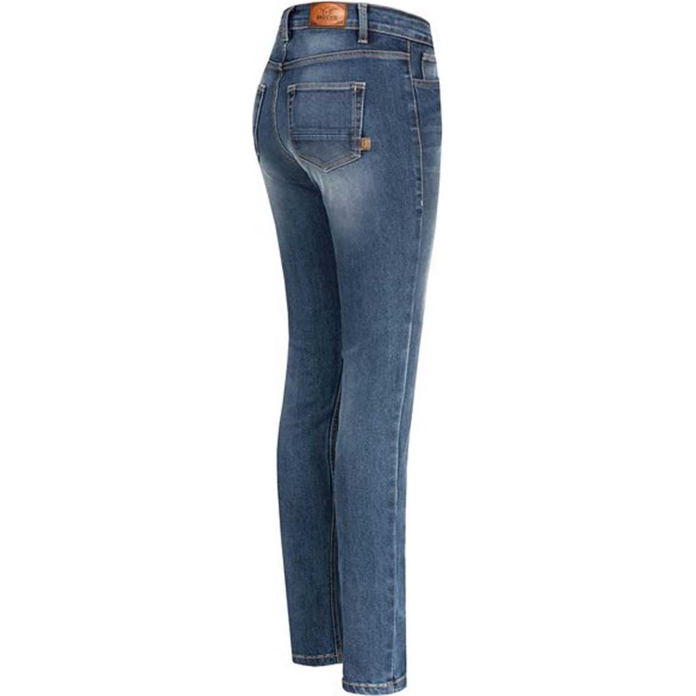 Rokker Rokkertech Ladies High Waist Denim Jeans Blue - FREE UK Shipping, FREE 365 Day Returns | Moto Central