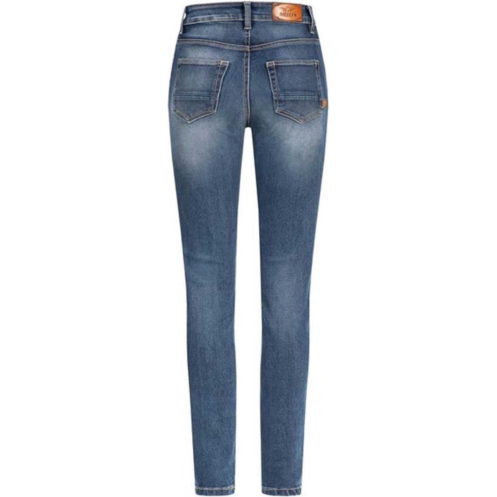 Rokker Rokkertech Ladies High Waist Denim Jeans Blue - FREE UK Shipping, FREE 365 Day Returns | Moto Central