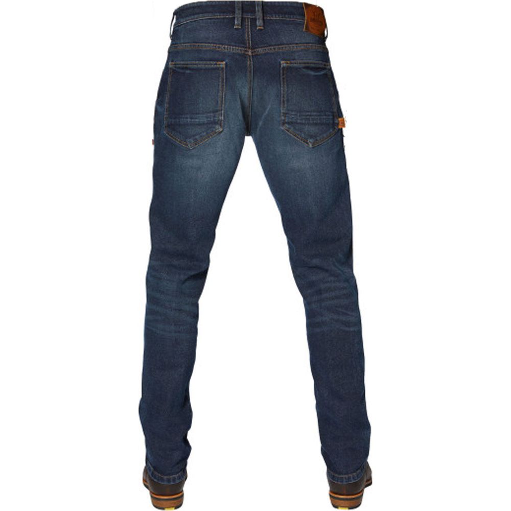 Rokker Rokkertech Tapered Slim Fit Denim Jeans Dark Blue - FREE UK Shipping, FREE 365 Day Returns | Moto Central