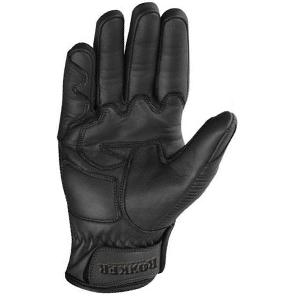 Rokker Tucson Leather Gloves Black