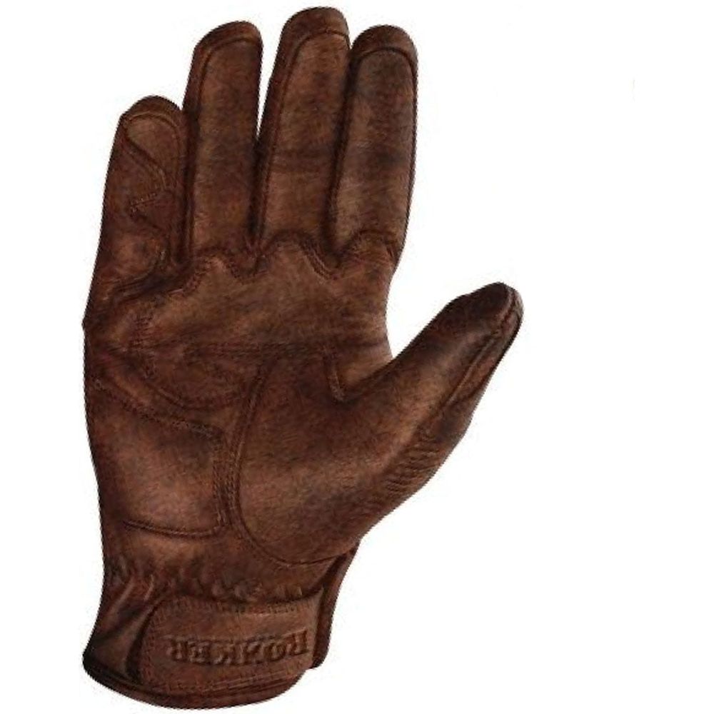 Rokker Tucson Leather Gloves Brown