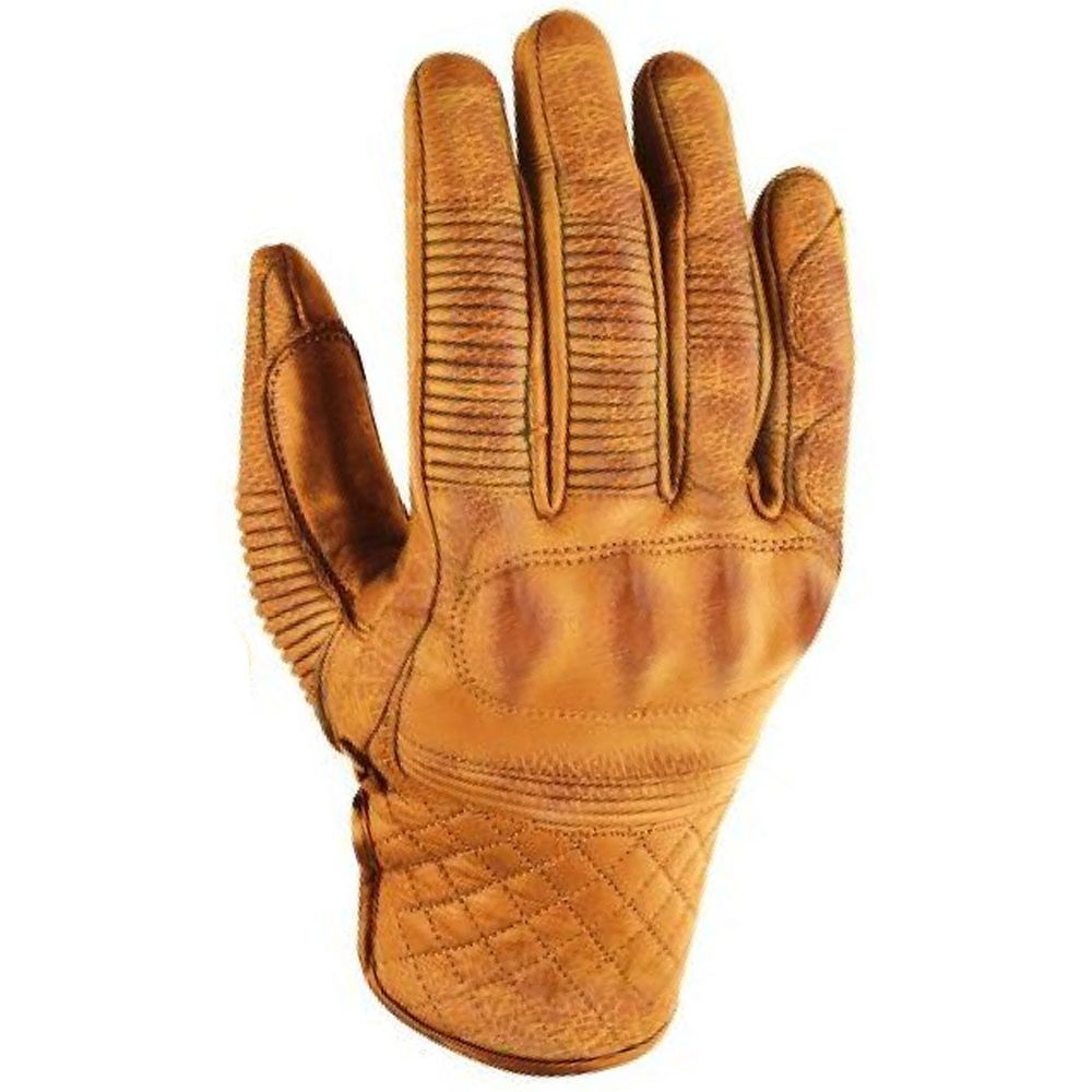 Rokker Tucson Leather Gloves Natural Yellow