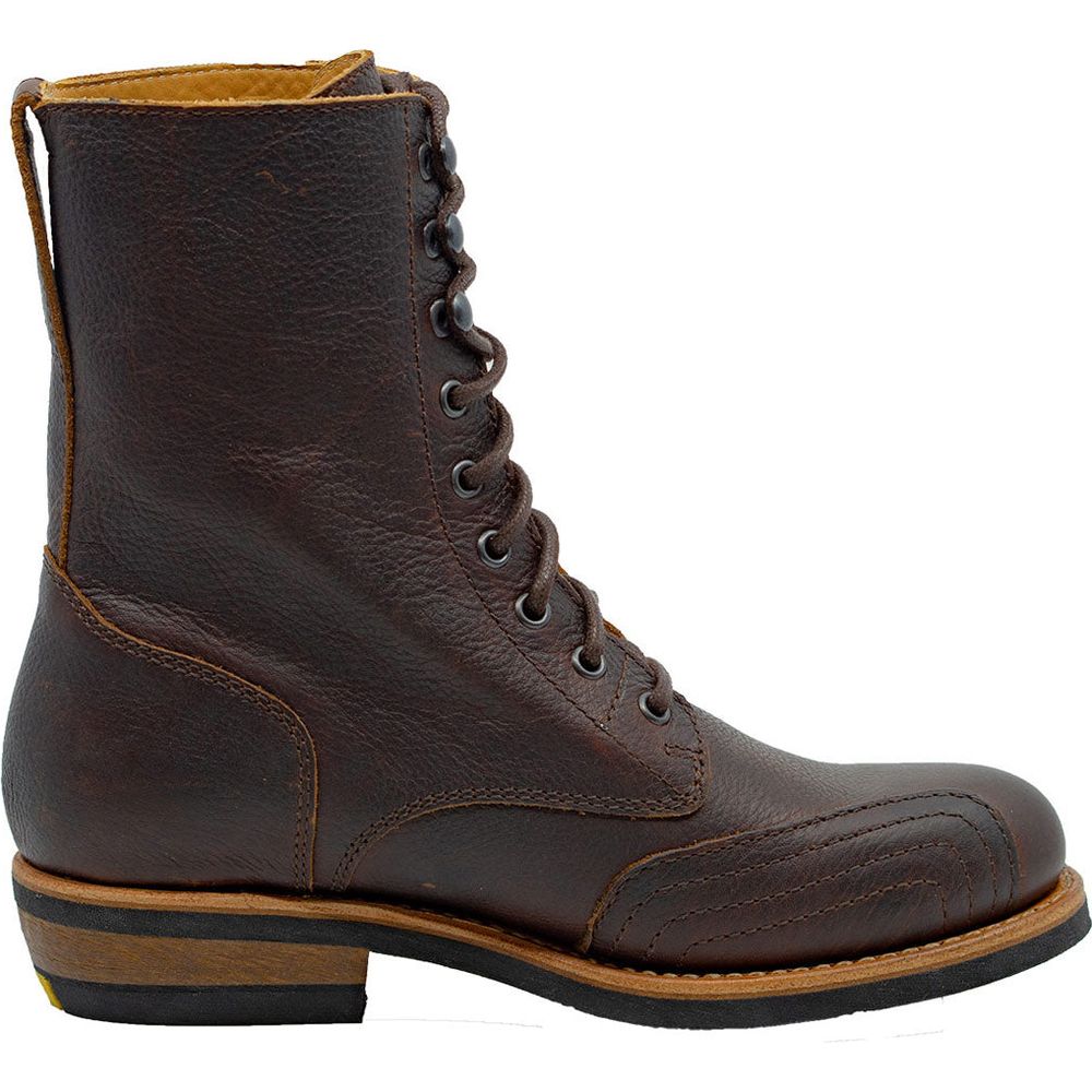 Rokker Urban Rebel Ladies Leather Boots Brown - FREE UK Shipping, FREE 365 Day Returns | Moto Central