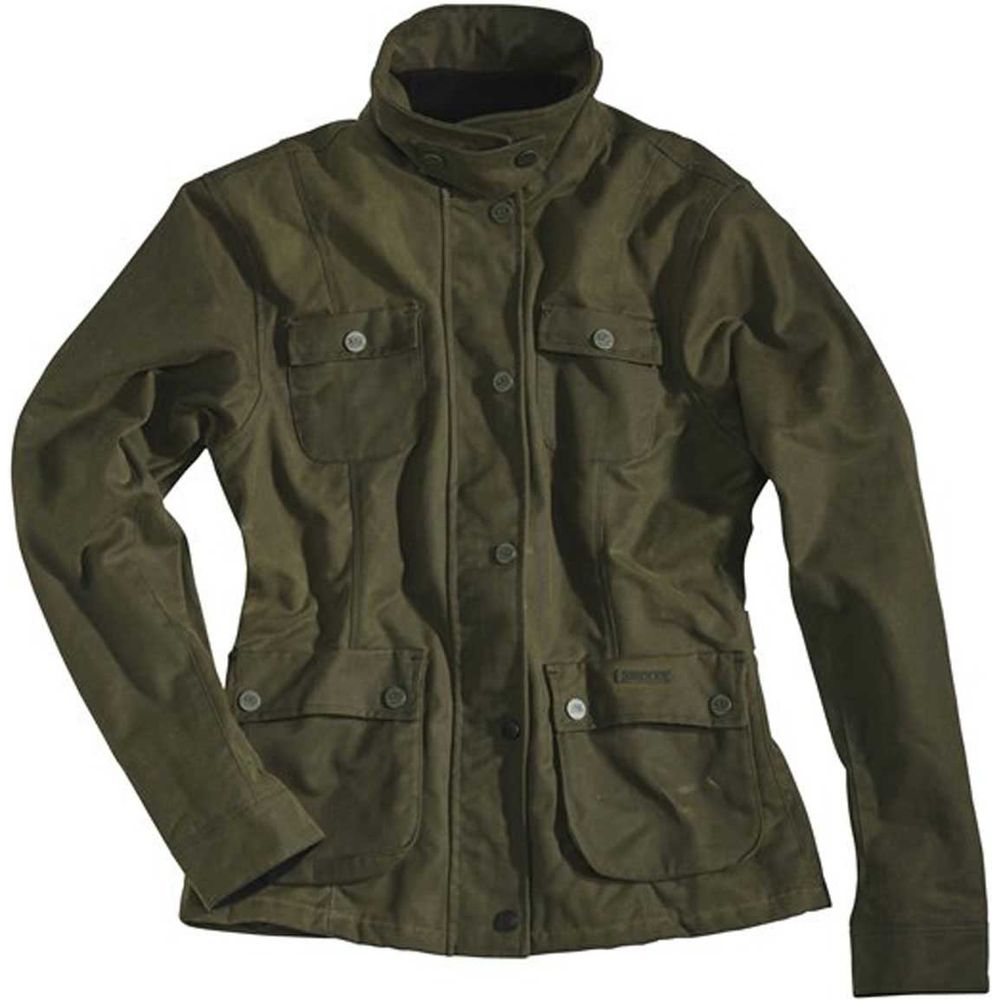 Rokker Ladies Wax Cotton Jacket Green