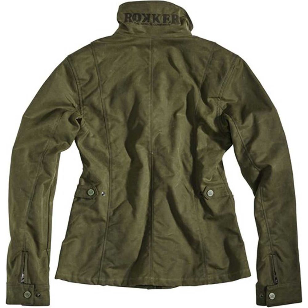 Rokker Ladies Wax Cotton Jacket Green