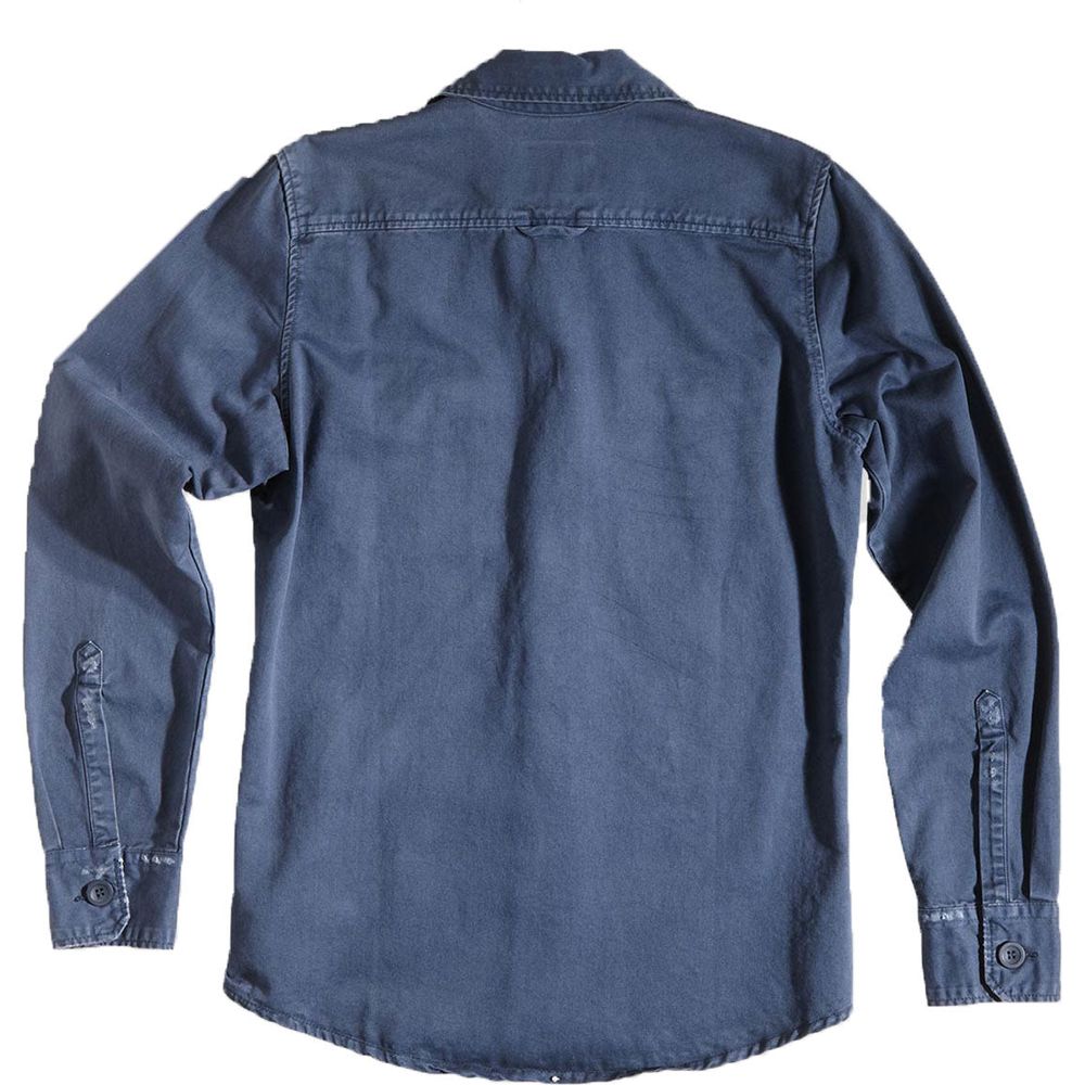 Rokker Worker Shirt Denim Blue - FREE UK Shipping, FREE 365 Day Returns | Moto Central