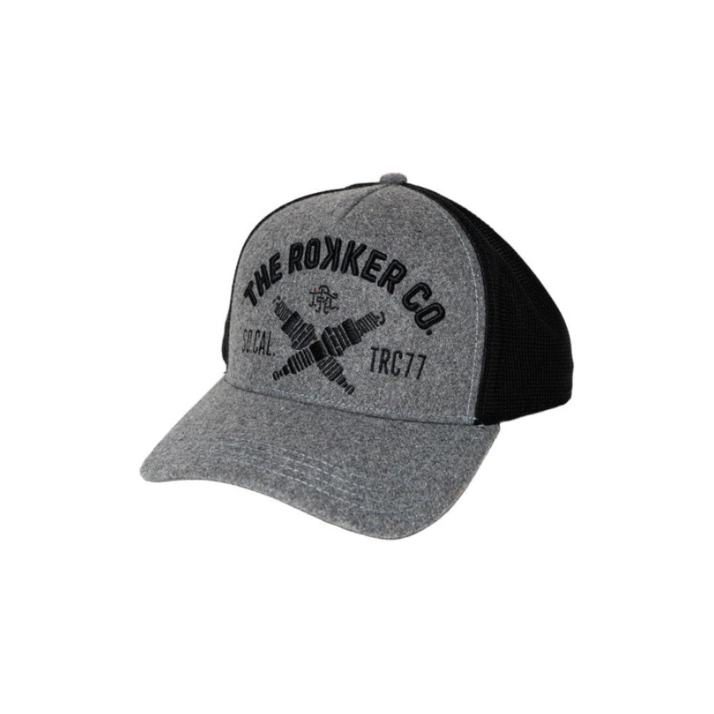 Rokker TRC77 Trucker Cap Grey / Black