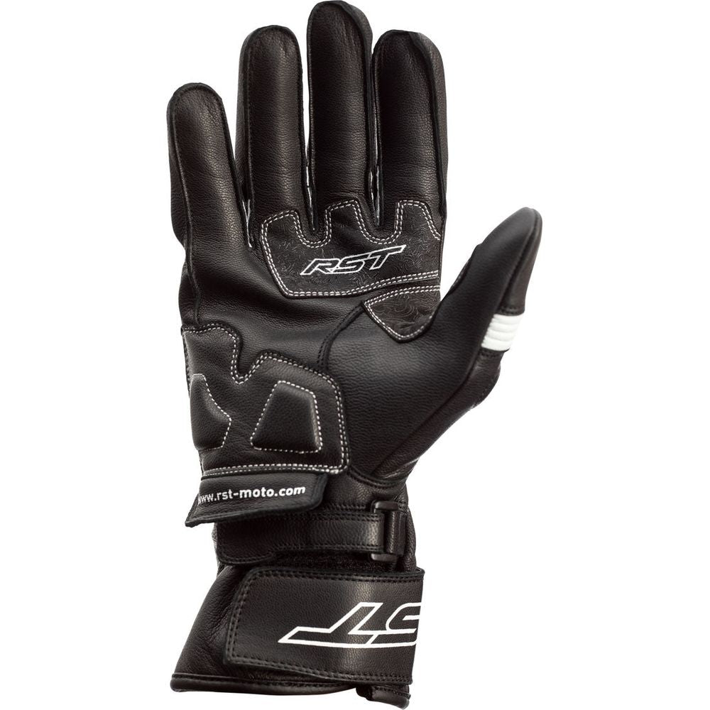 RST Pilot CE Gloves Black / White - FREE UK Shipping, FREE 365 Day Returns | Moto Central