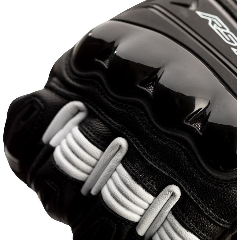 RST Pilot CE Gloves Black / White - FREE UK Shipping, FREE 365 Day Returns | Moto Central