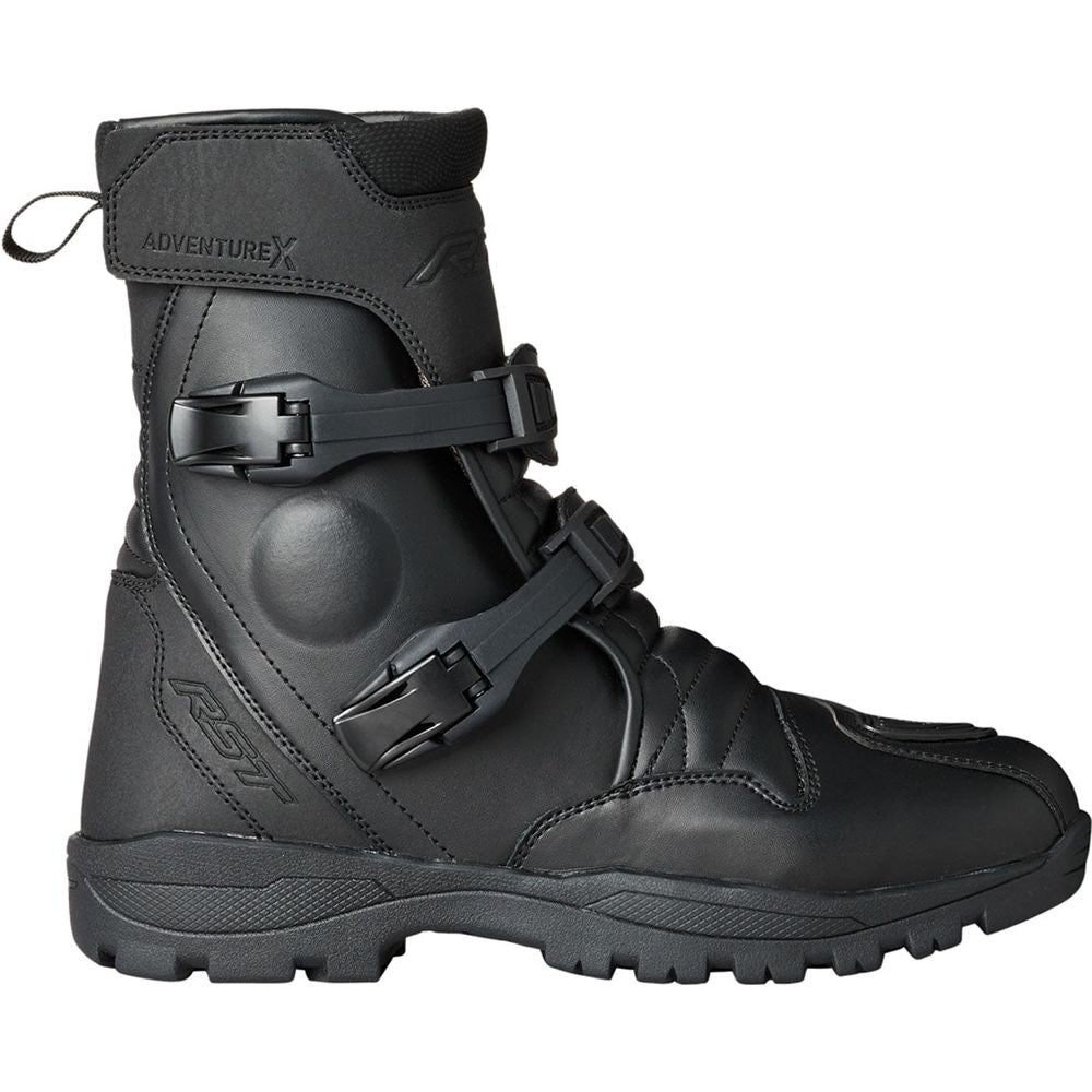 RST Adventure-X Mid CE Waterproof Boots Black - FREE UK Shipping, FREE 365 Day Returns | Moto Central