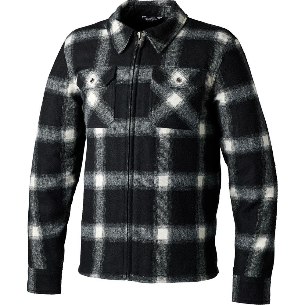 RST Brushed CE Textile Shirt Black / White Check