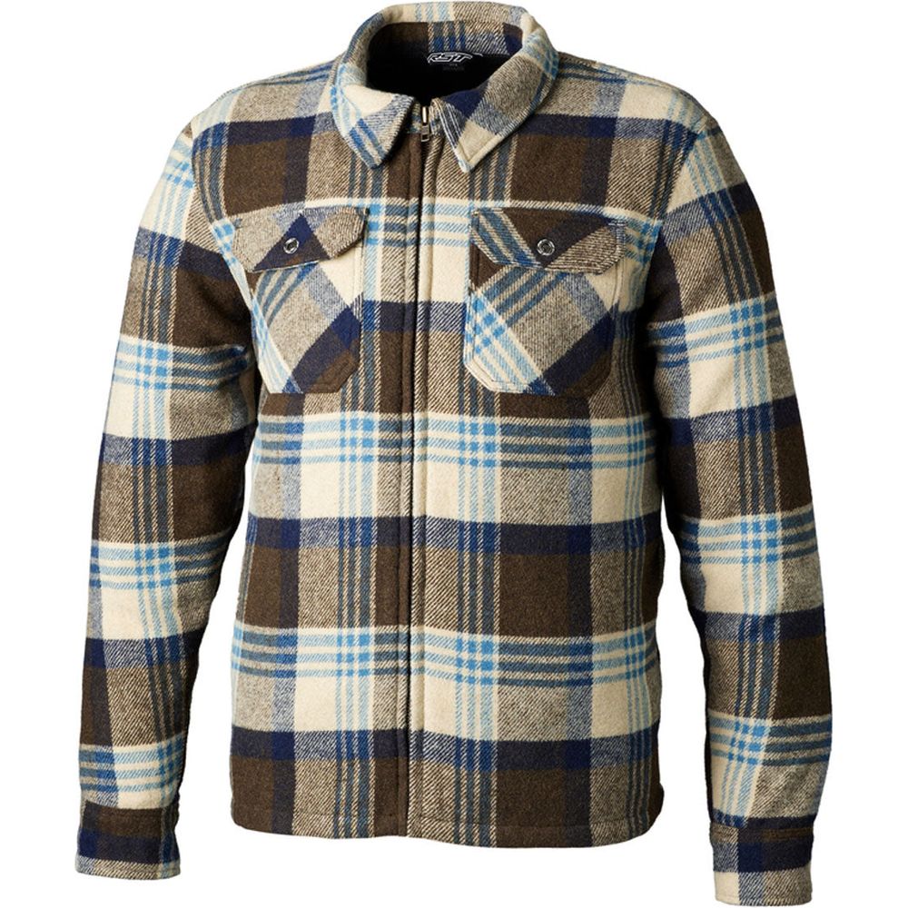 RST Brushed CE Textile Shirt Brown / Blue Check