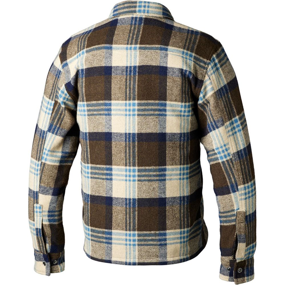 RST Brushed CE Textile Shirt Brown / Blue Check - FREE UK Shipping, FREE 365 Day Returns | Moto Central