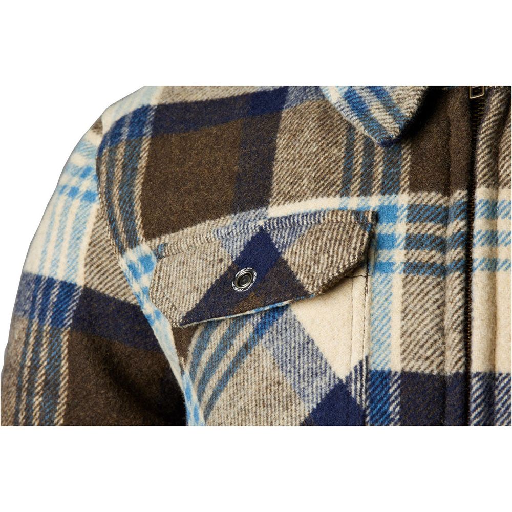 RST Brushed CE Textile Shirt Brown / Blue Check - FREE UK Shipping, FREE 365 Day Returns | Moto Central