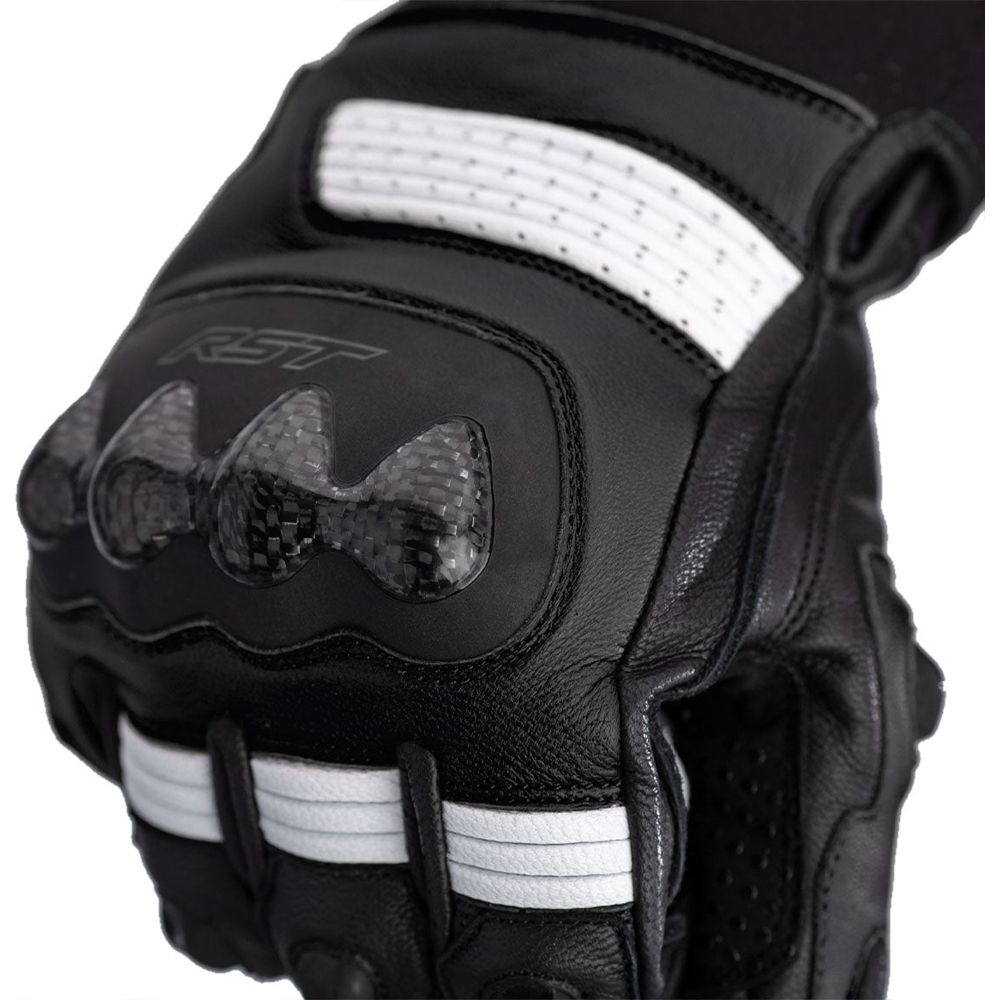 RST Freestyle 2 CE Gloves Black / White / White - FREE UK Shipping, FREE 365 Day Returns | Moto Central