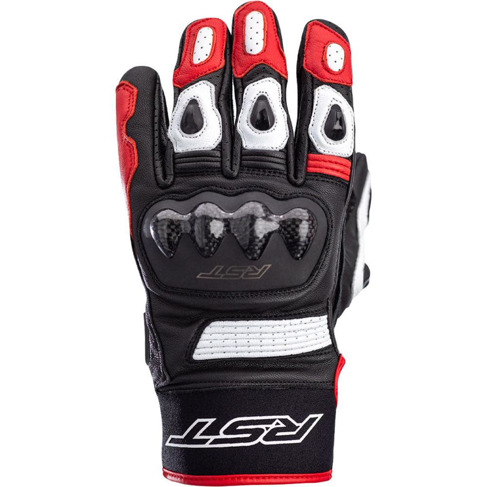 RST Freestyle 2 CE Gloves Black / Red / White - FREE UK Shipping, FREE 365 Day Returns | Moto Central