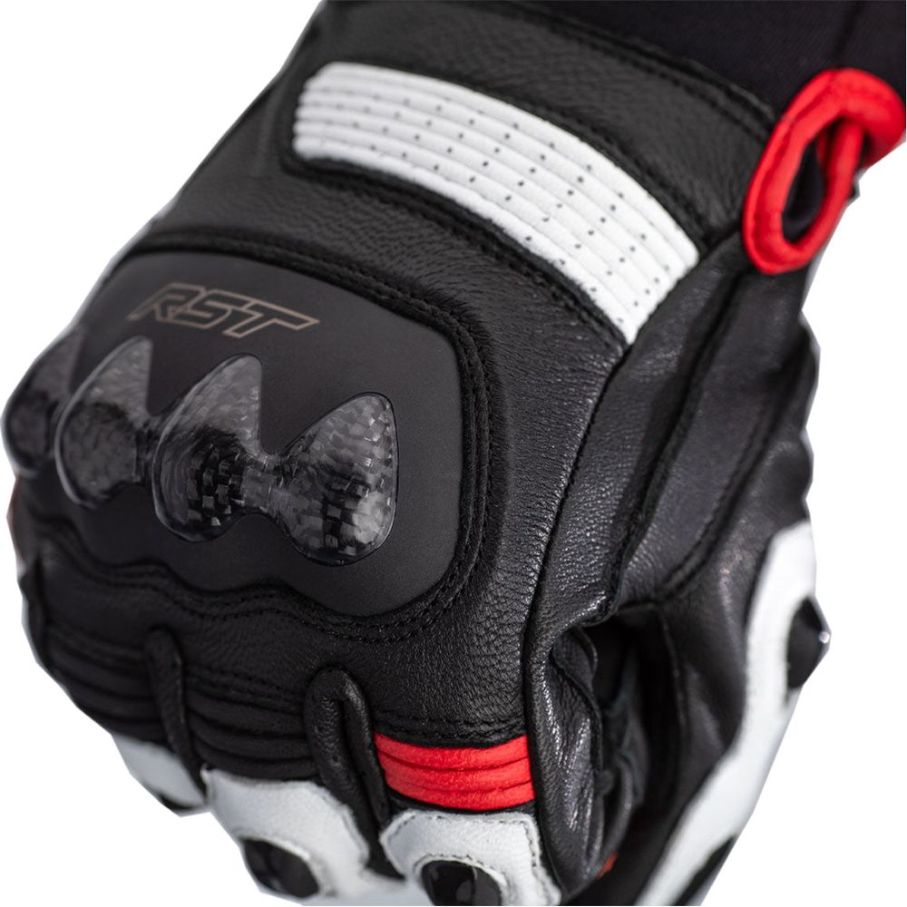 RST Freestyle 2 CE Gloves Black / Red / White - FREE UK Shipping, FREE 365 Day Returns | Moto Central