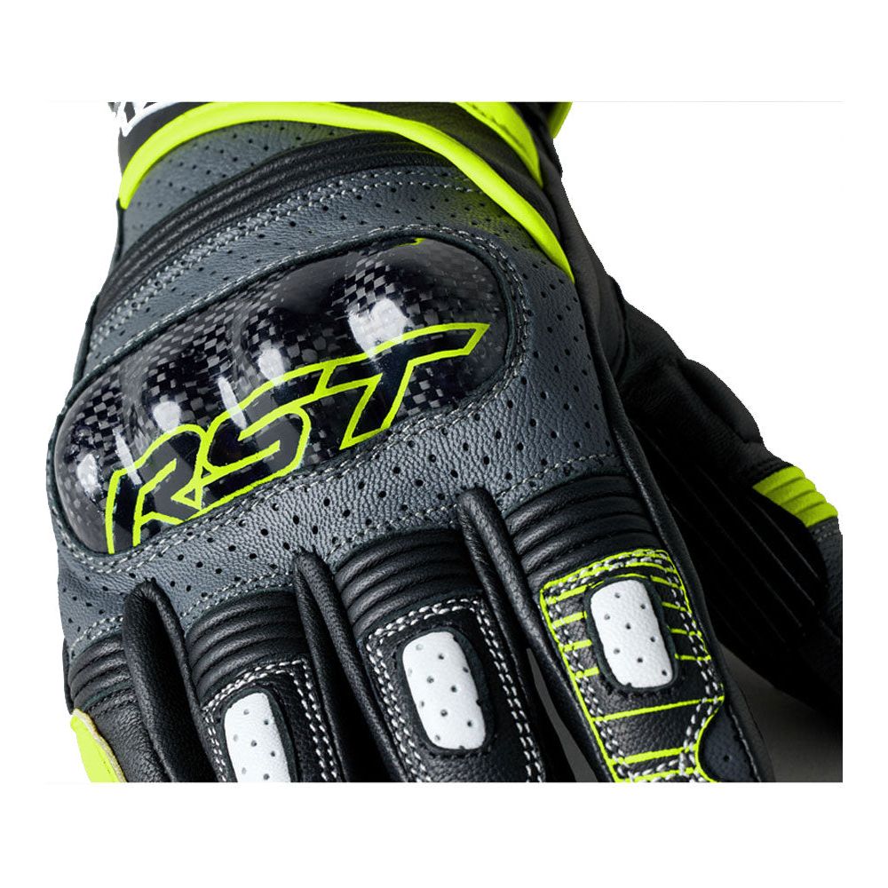 RST Fulcrum CE Gloves Grey / Fluo Yellow / Black