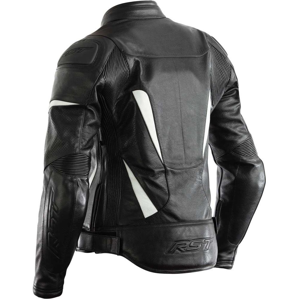 RST GT CE Ladies Leather Jacket Black / White - FREE UK Shipping, FREE 365 Day Returns | Moto Central