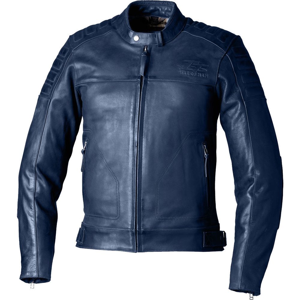 RST IOM TT Brandish 2 CE Leather Jacket Petrol