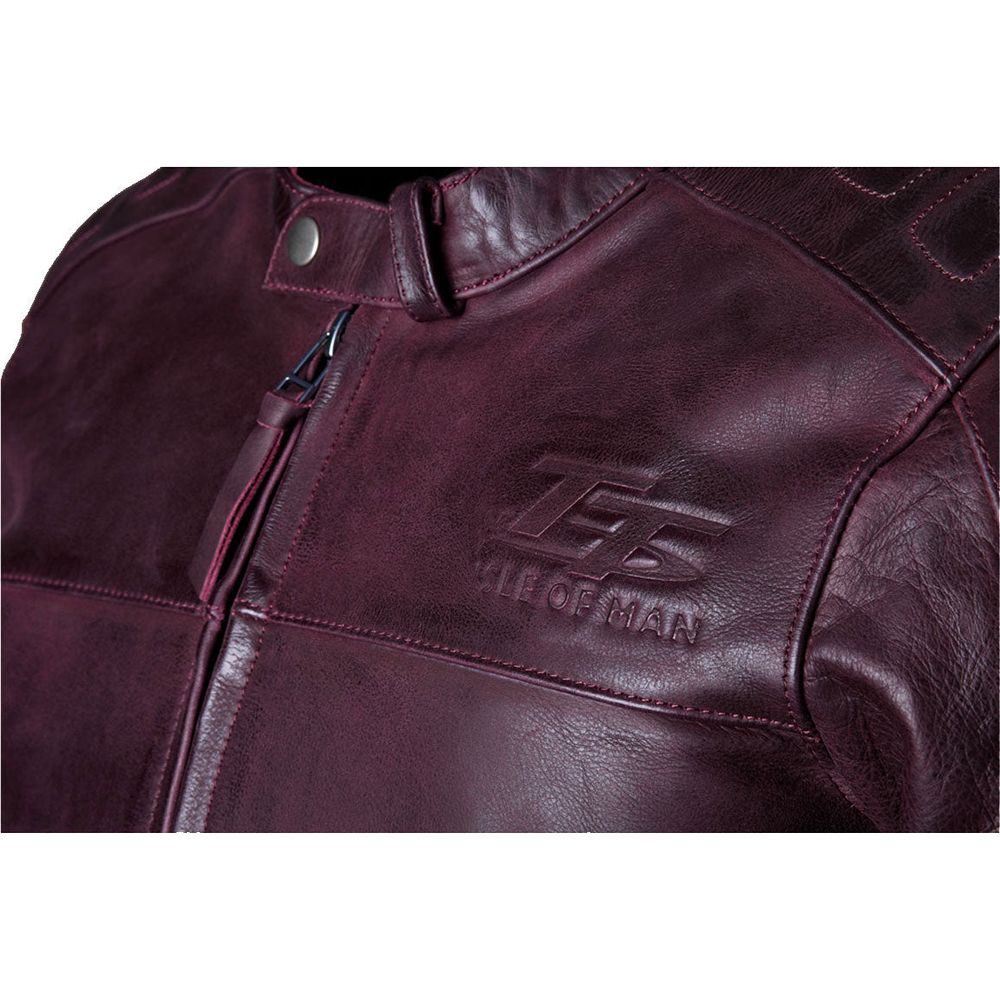 RST IOM TT Brandish 2 CE Leather Jacket Oxblood