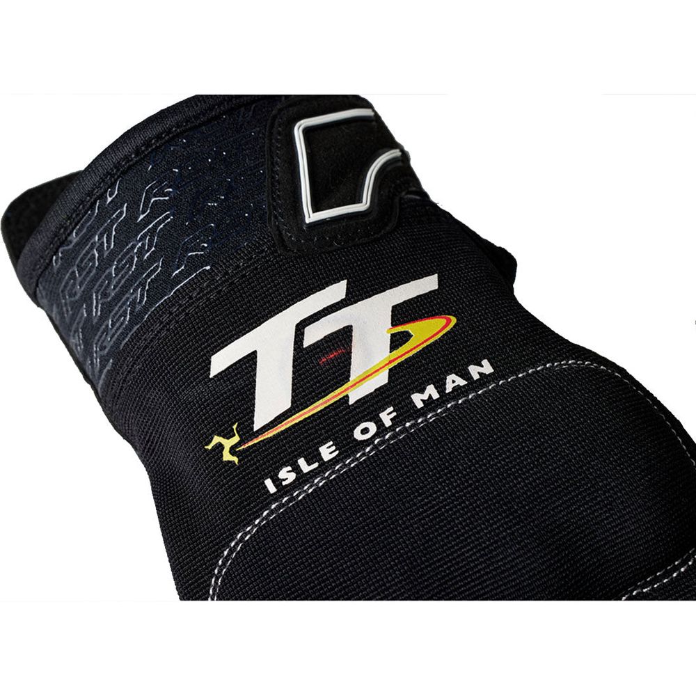 RST IOM TT Team Evo CE Gloves Black / White - FREE UK Shipping, FREE 365 Day Returns | Moto Central