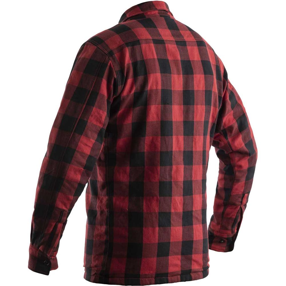 RST Lumberjack CE Textile Shirt Red Check - FREE UK Shipping, FREE 365 Day Returns | Moto Central