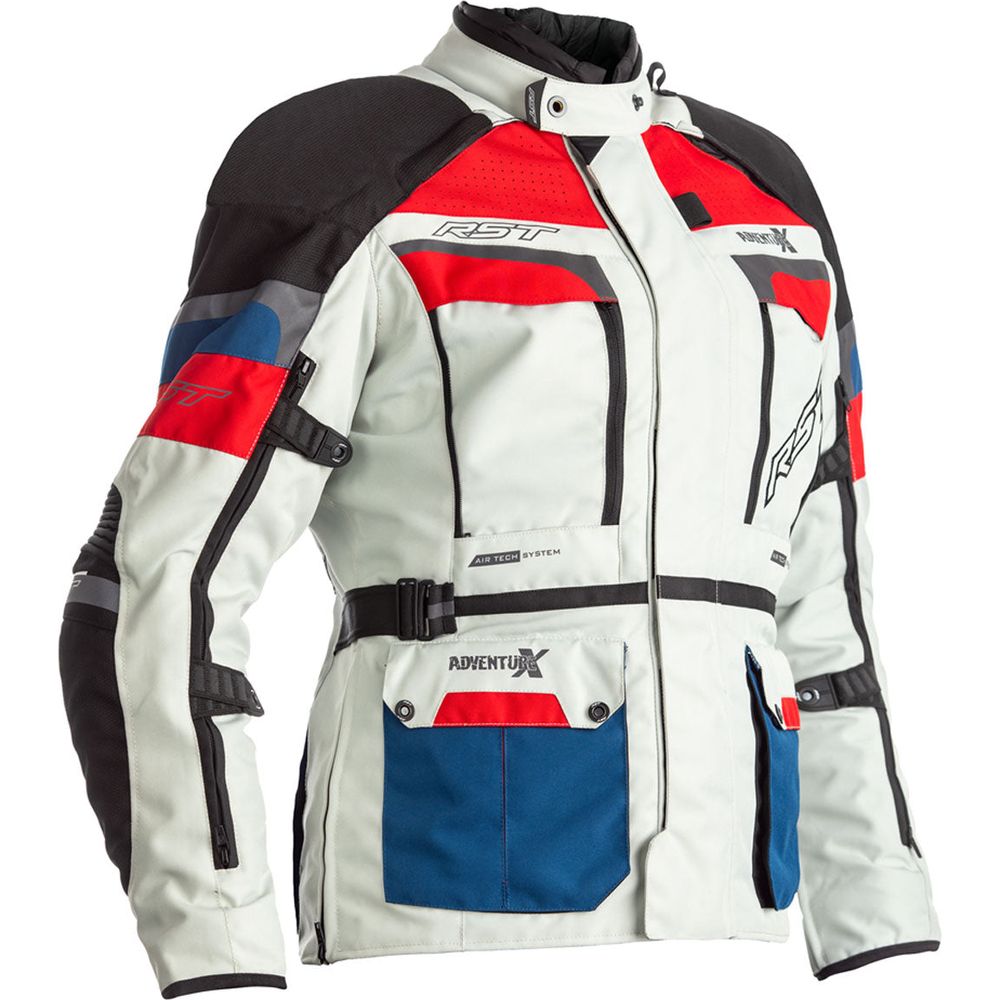 RST Pro Series Adventure-X CE Ladies Textile Jacket Ice / Blue / Red