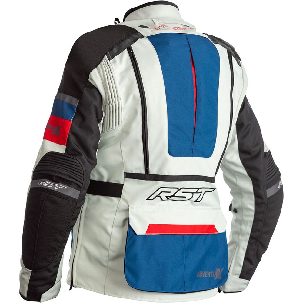 RST Pro Series Adventure-X CE Ladies Textile Jacket Ice / Blue / Red - FREE UK Shipping, FREE 365 Day Returns | Moto Central