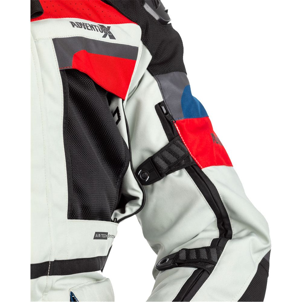 RST Pro Series Adventure-X CE Ladies Textile Jacket Ice / Blue / Red - FREE UK Shipping, FREE 365 Day Returns | Moto Central