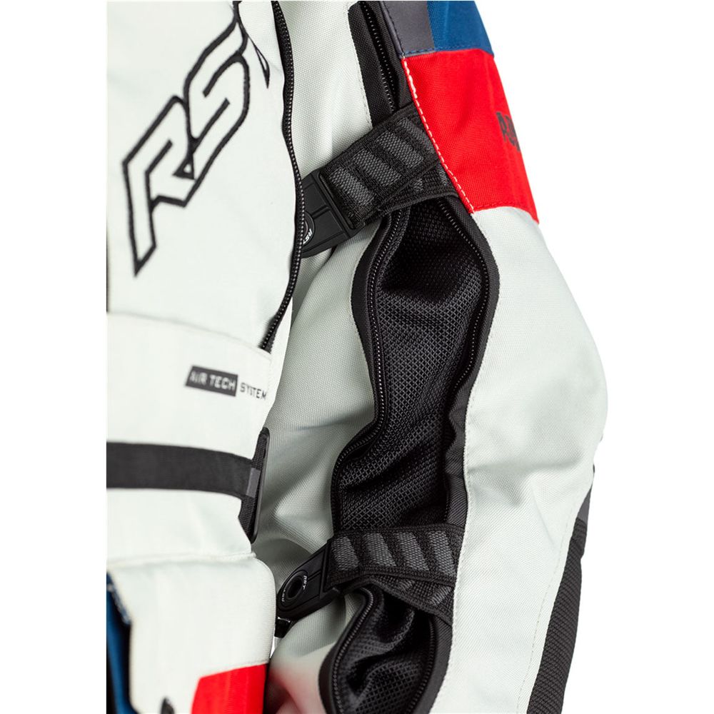 RST Pro Series Adventure-X CE Ladies Textile Jacket Ice / Blue / Red - FREE UK Shipping, FREE 365 Day Returns | Moto Central