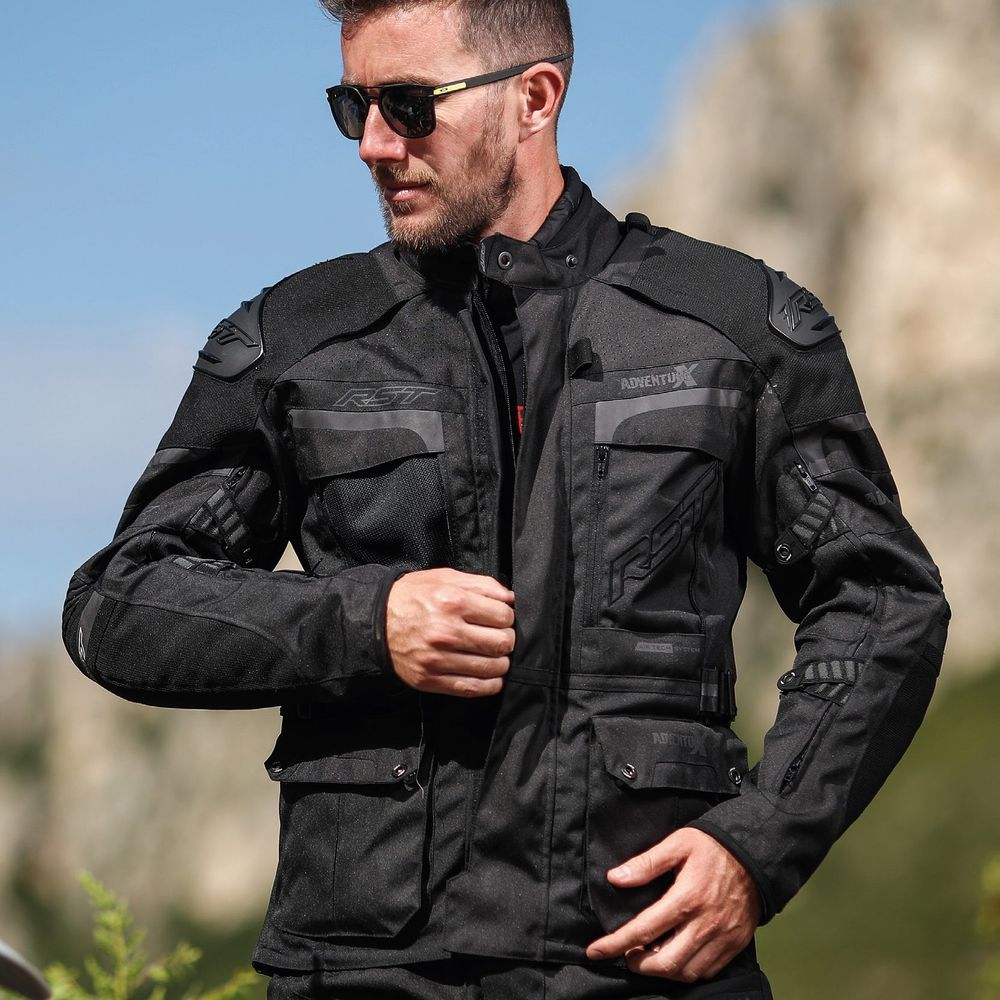 RST Pro Series Adventure-X CE Textile Jacket Black / Black