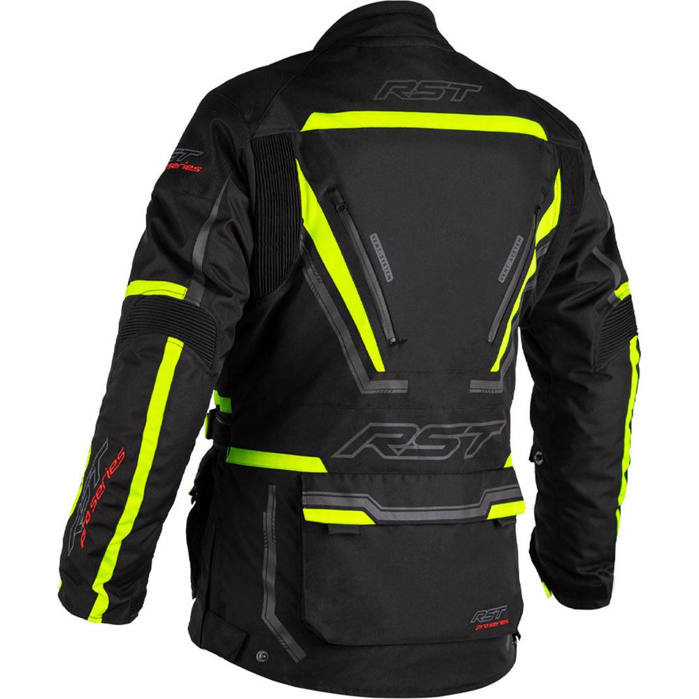 RST Pro Series Paragon 6 CE Textile Jacket Black / Fluo Yellow - FREE UK Shipping, FREE 365 Day Returns | Moto Central