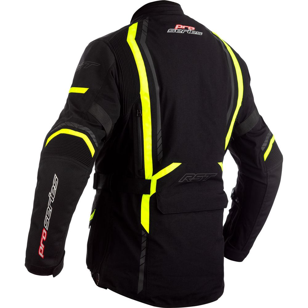 RST Pro Series Pathfinder CE Touring Textile Jacket Black / Fluo Yellow - FREE UK Shipping, FREE 365 Day Returns | Moto Central