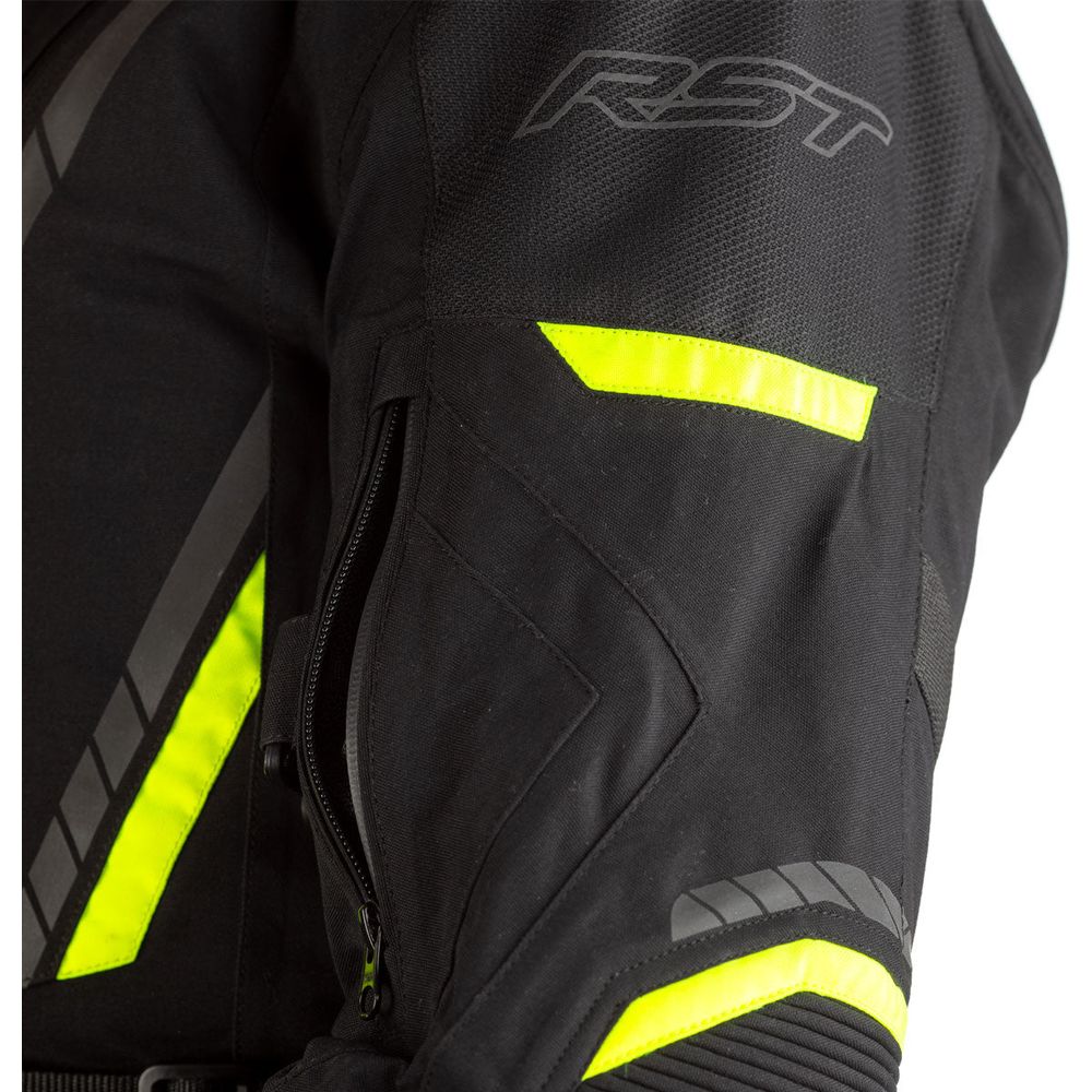 RST Pro Series Pathfinder CE Touring Textile Jacket Black / Fluo Yellow - FREE UK Shipping, FREE 365 Day Returns | Moto Central